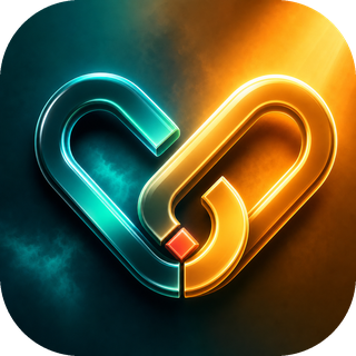 Kazan ya da Kaybet logo: interlocking teal and gold chain links